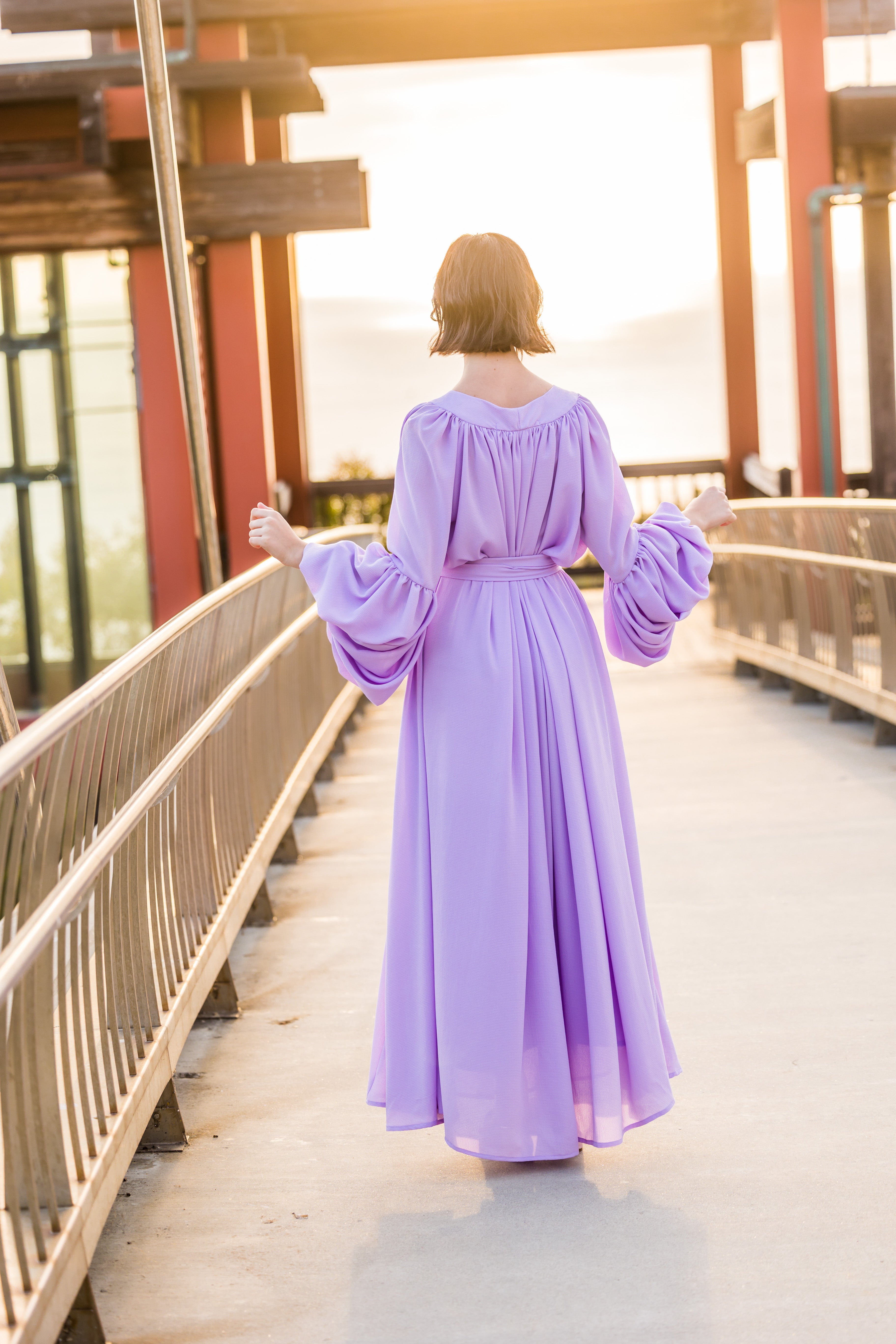 lilac dress long